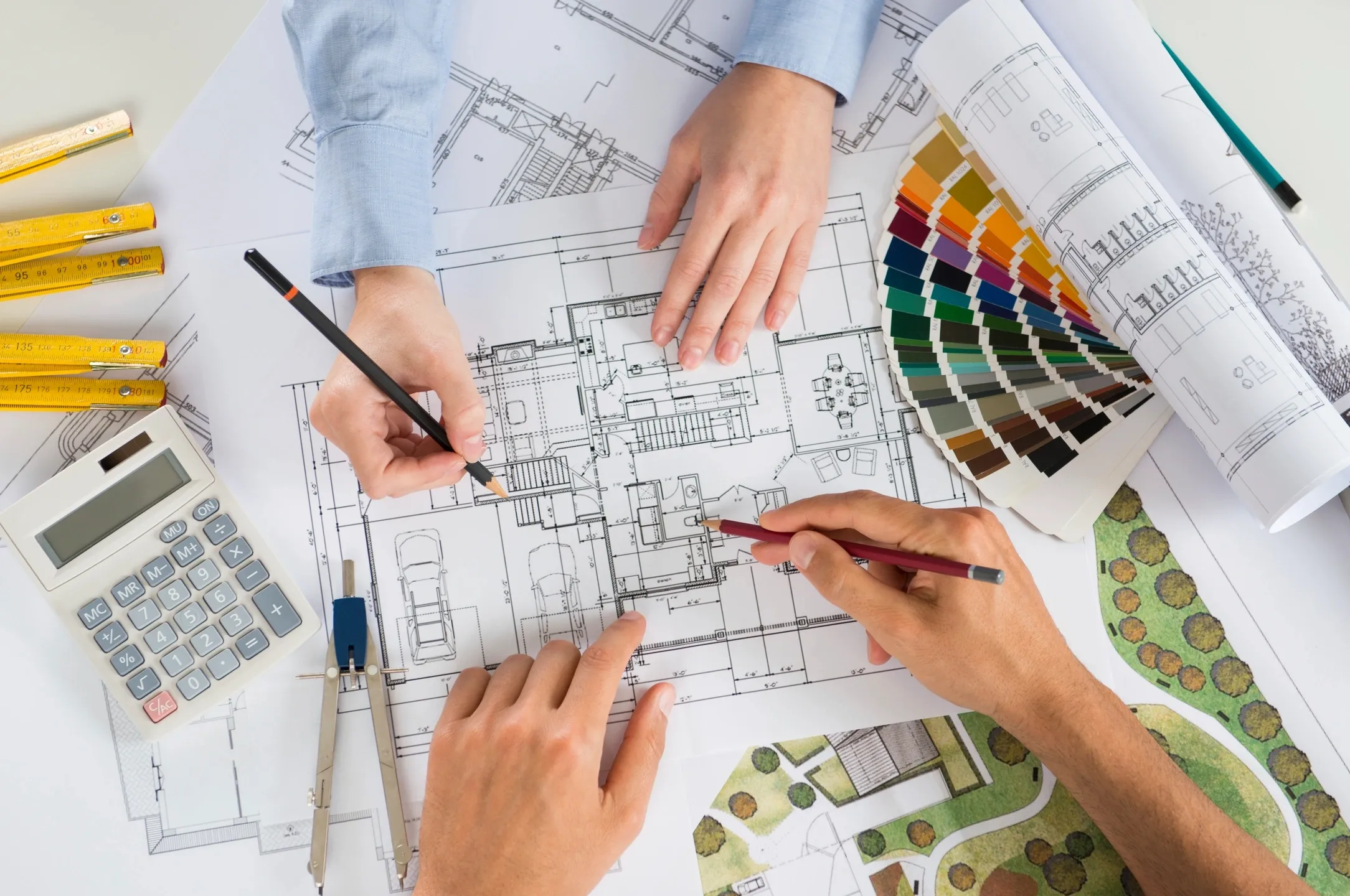 Pre-construction planning, feasibility analysis, cost estimation, and regulatory compliance services offered by ADKONS.